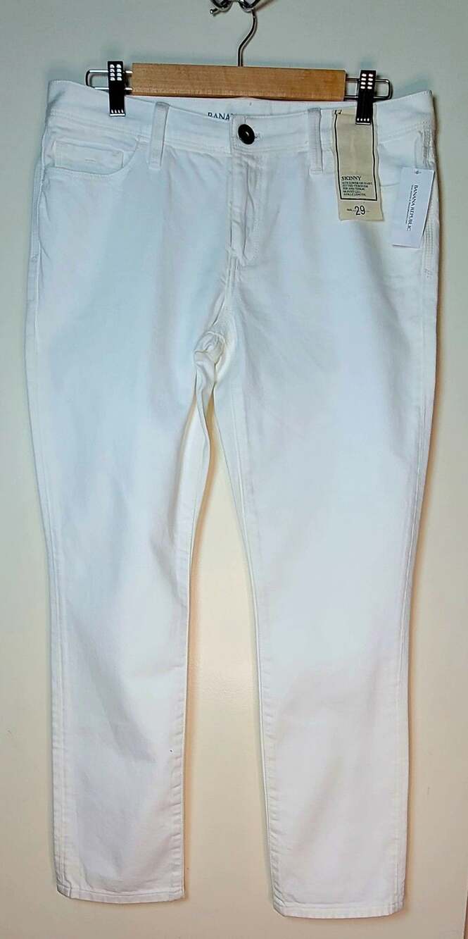 Banana Republic Skinny Jeans Size 29 White